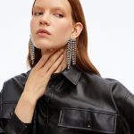 Women's Stone Large Dangle Earrings - Image 2