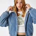 Denim Jacket Hooded Sherpa - Image 2