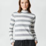 Half Turtleneck Corduroy Long Sleeved T-Shirt - Image 3