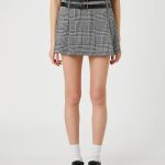 Short Skirt Double Belt Detailed Wide Pleated - Image 3