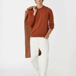 Orange Knitwear Sweater Crew Neck - Image 3