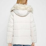 Hooded Short Down Jacket Plush Detailed - Image 4