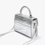 Women's Evening Dress Bag Diagonal Shiny Strap Lined - Image 4
